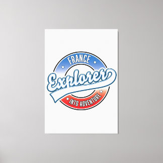 France explorer into adventure canvas print