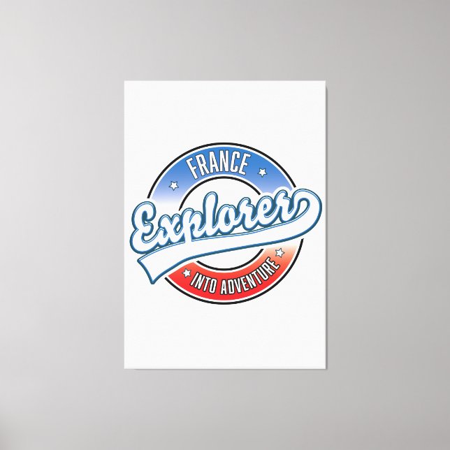 France explorer into adventure canvas print (Front)