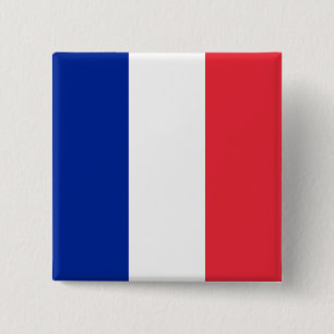 France Flag 15 Cm Square Badge