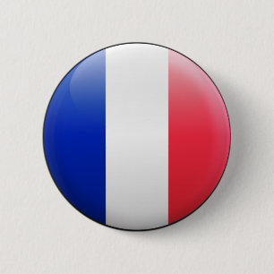 France Flag 6 Cm Round Badge