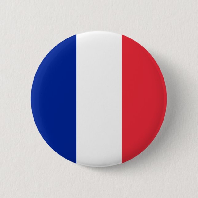 France Flag 6 Cm Round Badge (Front)
