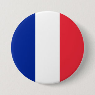 France Flag 7.5 Cm Round Badge