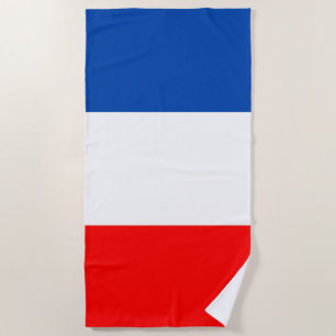 France flag beach towel