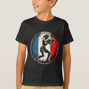 France Flag Boxer - Female Kickboxing _1 T-Shirt