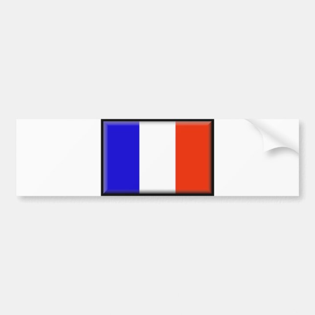 France Flag Bumper Sticker (Front)