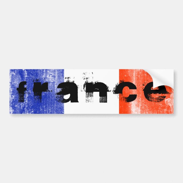 france flag bumper sticker (Front)