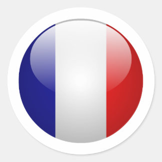 France Flag Classic Round Sticker