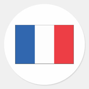 France Flag Classic Round Sticker