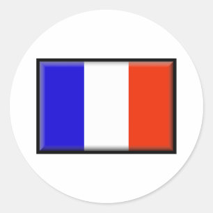 France Flag Classic Round Sticker