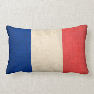 France Flag Distressed Pillow - French