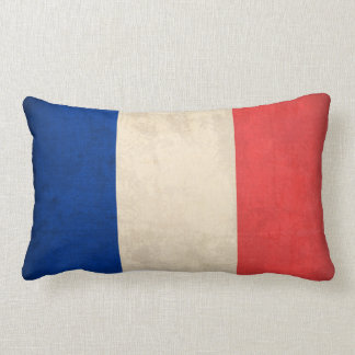 France Flag Distressed Pillow - French