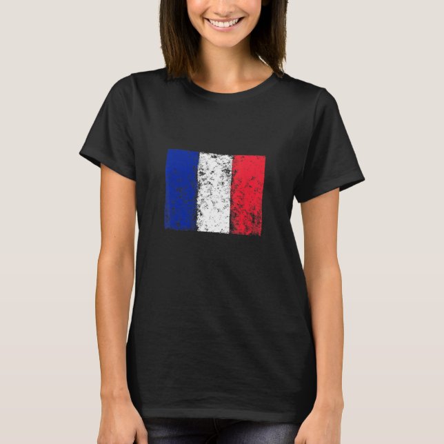 France Flag Football Fan  Sports Hoodie Flag Fan T-Shirt (Front)