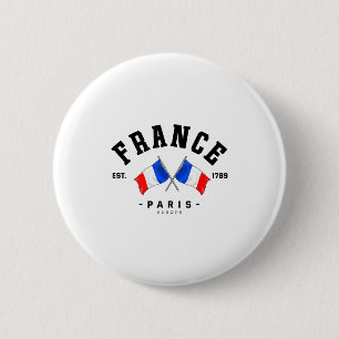 France Flag French Gift France Friend France Paris 6 Cm Round Badge