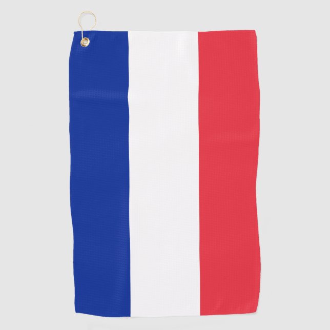 France Flag Golf Towel (Front)