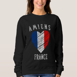 France Flag Heart Amiens City Sweatshirt