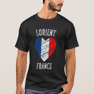 France Flag Heart Lorient City T-Shirt