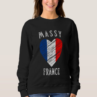 France Flag Heart Massy City Sweatshirt