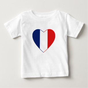 France Flag Heart T-Shirt