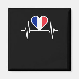 France Flag Heartbeat Magnet
