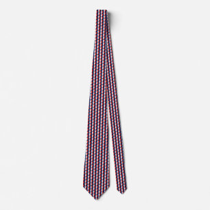 France Flag Hearts Tie