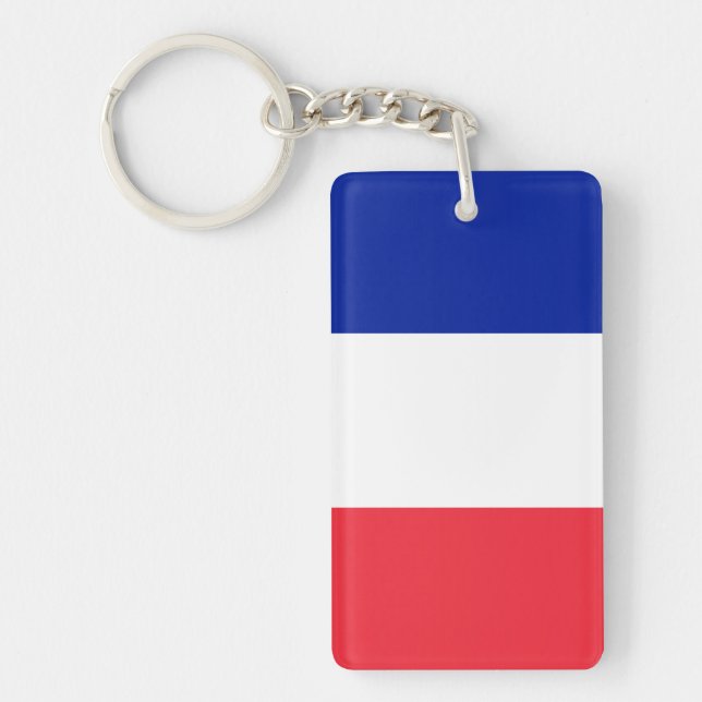 France Flag Key Ring (Front)