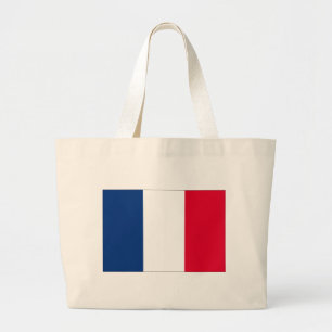France flag large tote bag