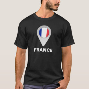 France Flag Location Icon T-Shirt