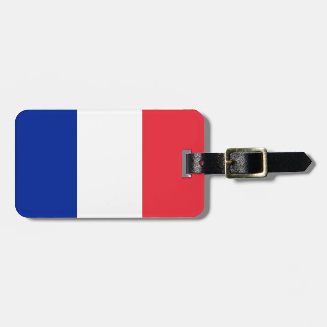 France Flag Luggage Tag (Front Horizontal)