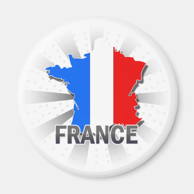 France Flag Map 2.0 Magnet (Front)