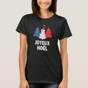 France Flag Merry Christmas T-Shirt