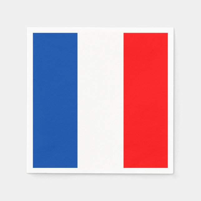 France flag napkin (Front)
