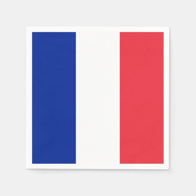 France Flag Napkin (Front)