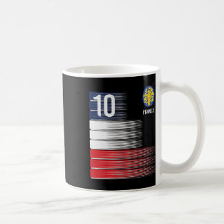 France Flag Number 10 French Soccer Men Women Boys Coffee Mug