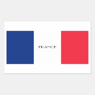 FRANCE: Flag of France Rectangular Sticker