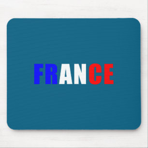 France Flag Outfit French Jersey Design Mouse Mat