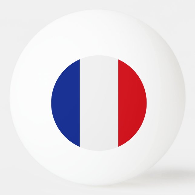 France Flag Ping Pong Ball (Back)