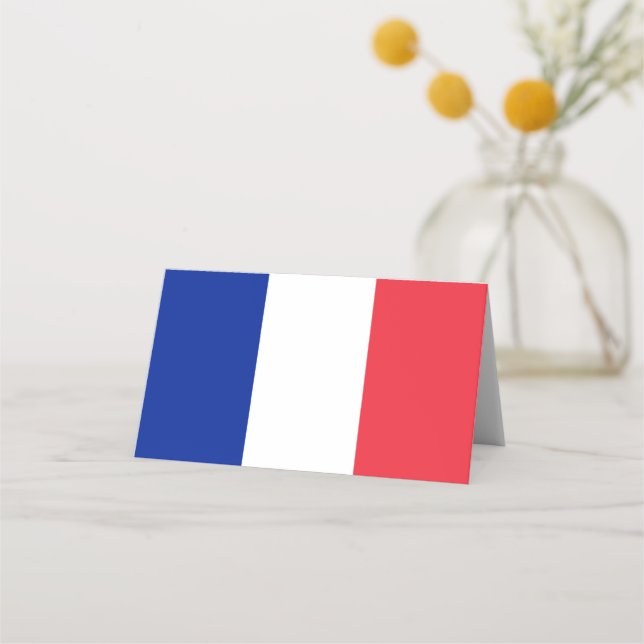 France Flag Place Card (Front)