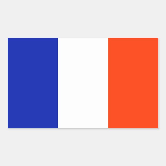 france flag rectangular sticker (Front)