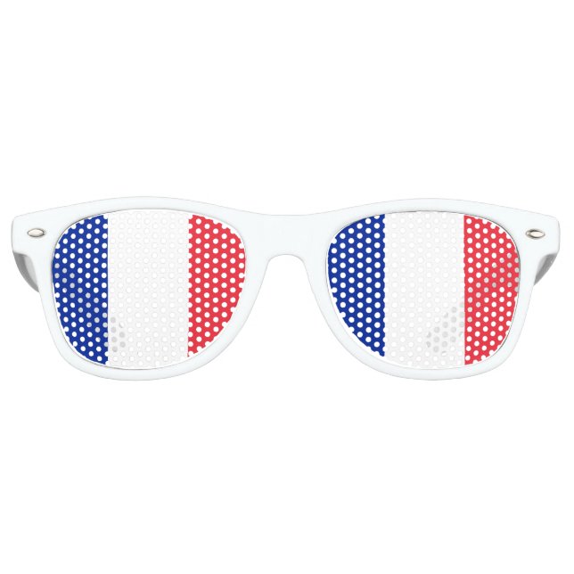 France Flag Retro Sunglasses (Front)
