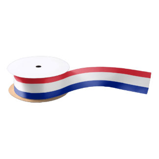 France Flag Satin Ribbon