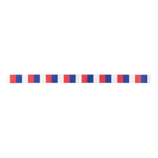 France Flag Satin Ribbon