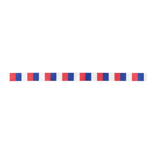 France Flag Satin Ribbon (Front)