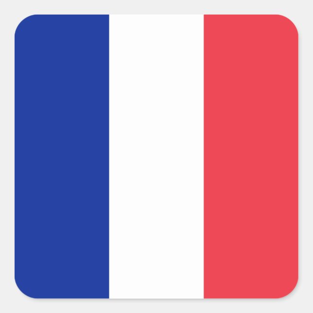 France Flag Square Sticker (Front)
