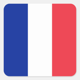 France Flag Square Sticker