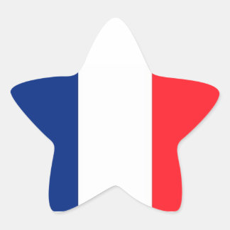 France flag star stickers