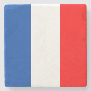 France flag stone coaster