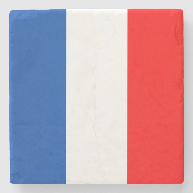 France flag stone coaster (Front)