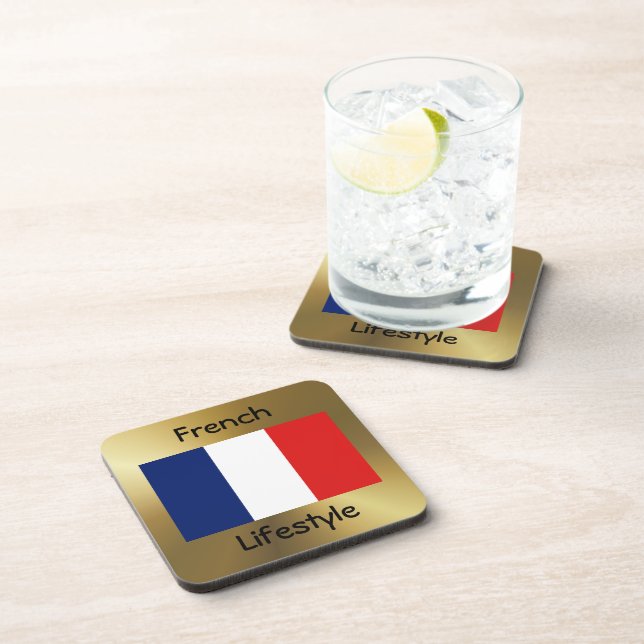 France Flag+Text Coaster (Right Side)
