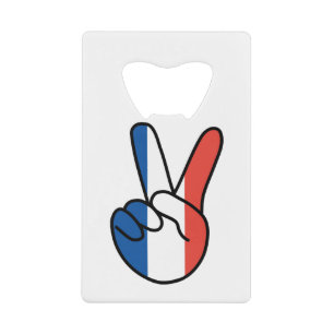 France Flag V Sign