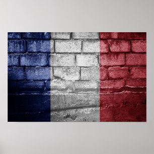 France flag wall poster